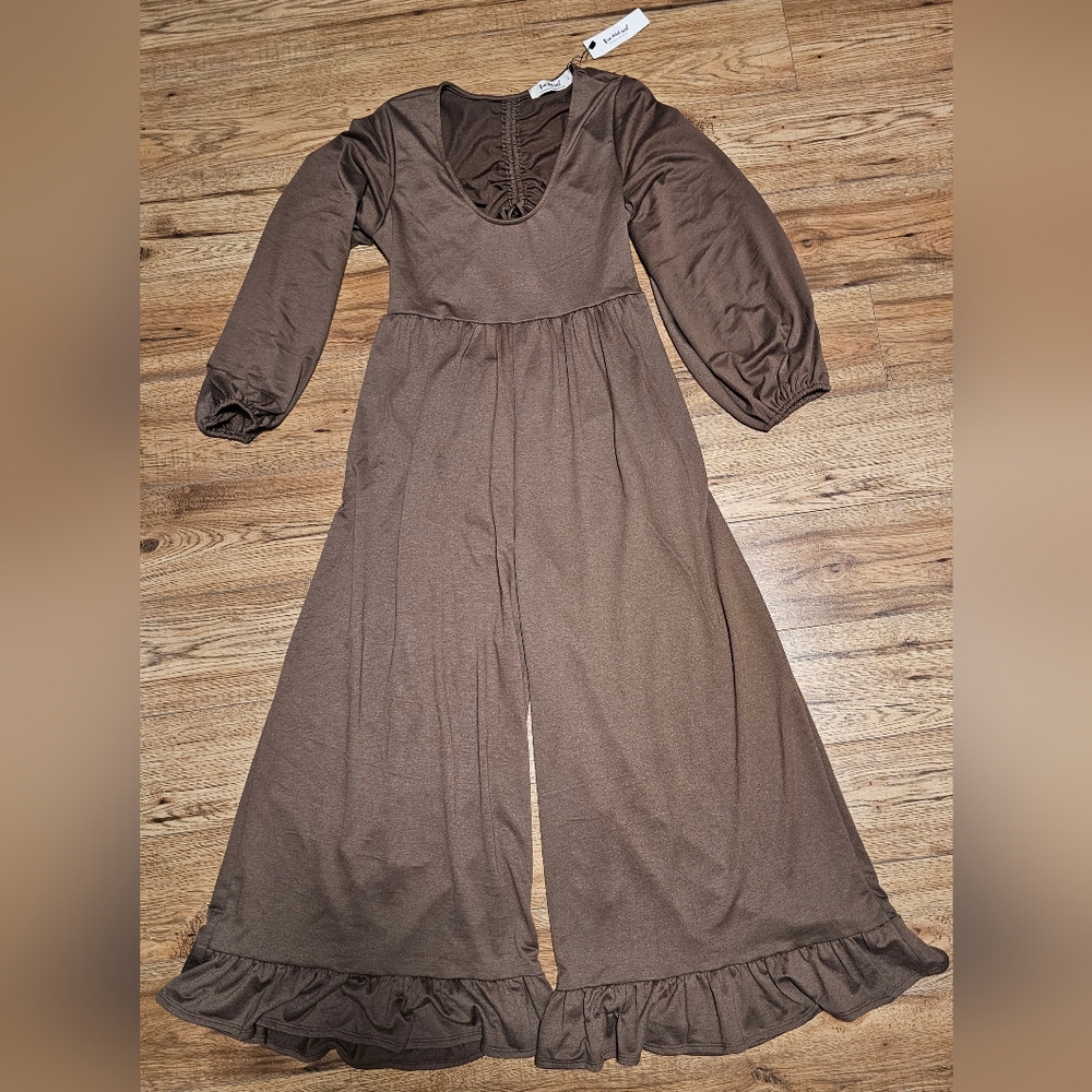 Three Bird Nest Brown Jumpsuit